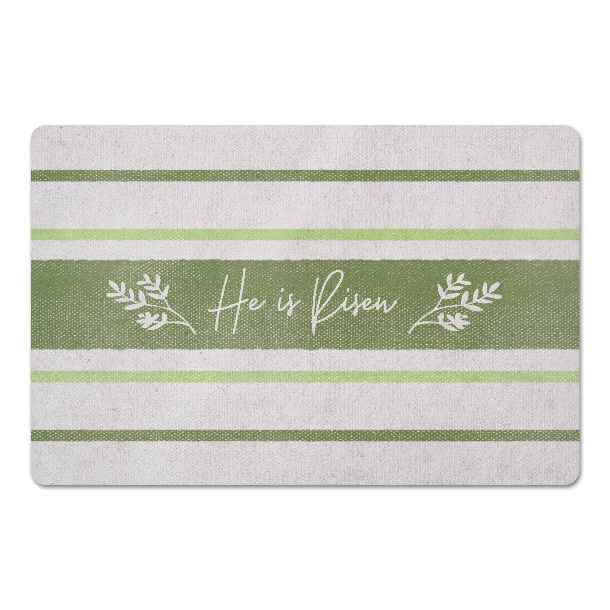He Is Risen Mat 27" x 18" Floor Mat